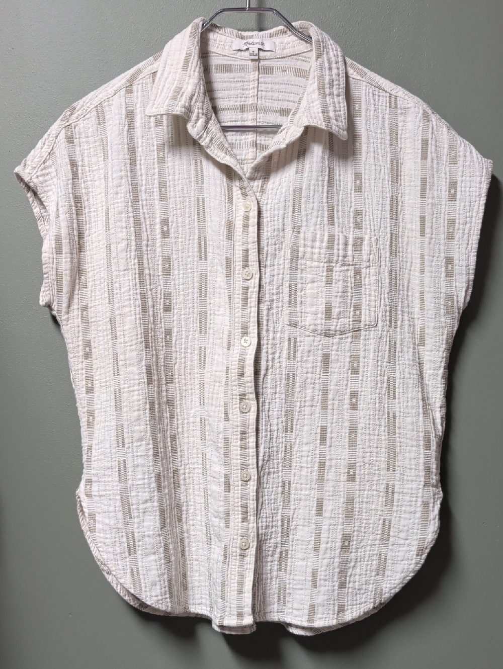 Madewell Women's Medium button short sleeve